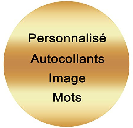 Personnalisé Autocollants Étiquettes Stickers Gommettes Autocollantes Personnalisable pour La Fête De Mariage De Logo D'entreprise, 100 200 500 1000 Pcs (7.5x7.5cm, Rond)