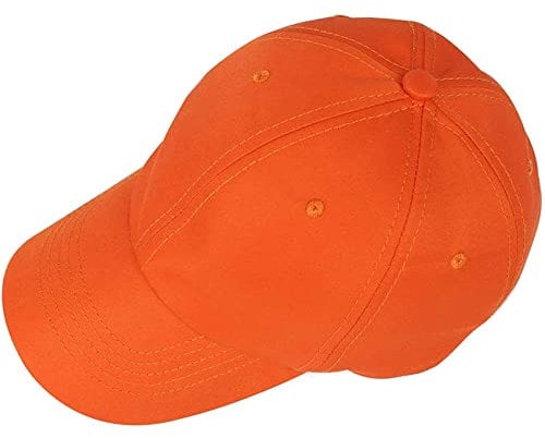 MYENA EMF-Erholungshüte Mützen, Universalgröße Strahlenschutz Baseballmütze Baseballmütze, Schutzabschirmung WiFi 5G-Strahlung,Orange