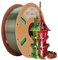 ERYONE Dual Zweifarbig PLA Filament 1.75mm, 3D Drucker Filament 1kg Spule +/- 0,03 mm, Rote und Grüne Seide