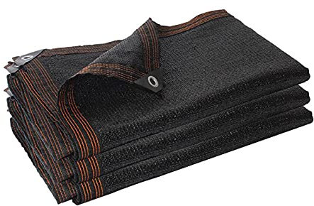 HEAVY Auvents Tissu Parasol, Dense 6 Aiguilles Respirant À 6 Aiguilles, Noir, Peut Être Utilisé dans des Cours, des Jardins De Légumes, des Serres, des Hangars De Bétail, Etc (Size : 6mx6m)
