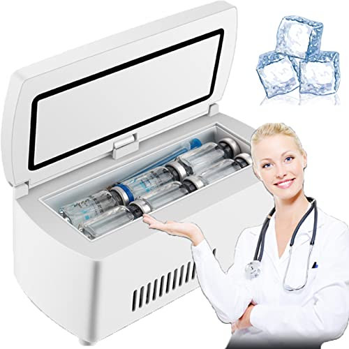 Kleiner Kühlschrankkoffer, tragbarer Insulinkühlschrank, Reise, Diabetiker-Insulinkühlschrank, Medikamenteninsulin, Impfstoff, Augentropfen und Impfstoffe,battery1