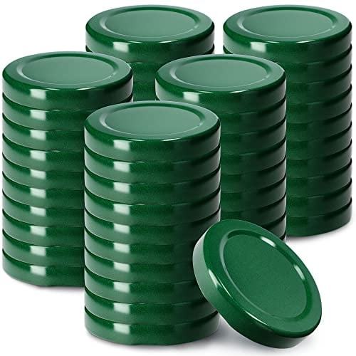 KADAX 50er Set Schraubdeckel TO53 für Gläser 53mm Grün – Twist-Off Ersatzdeckel für 115ml Gläser & Saftflaschen, Luftdicht & Spülmaschinenfest