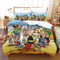 Zbeiba Bettbezug Set Kinder Anime Muster Bettwäsche Sets Weiche Mikrofaser Bettbezug 2 Kissenbezüge für Mädchen Jungen(A1,155x220cm+2x80x80cm)