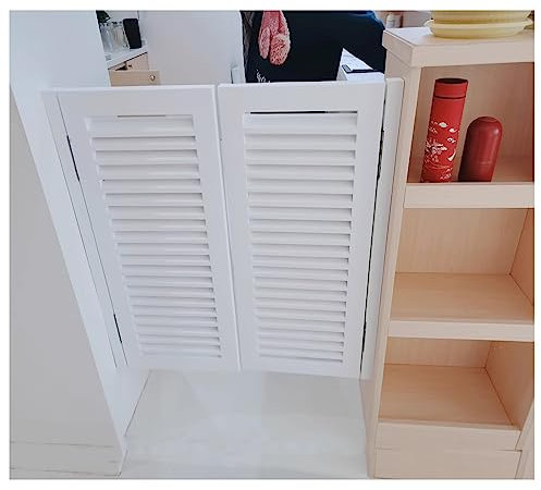 Porte western bois， Saloon Porte Battante, Cloison Confidentialité Cowboy Bois Massif Fermeture Automatique Avec Charnières Métal, Porte Salon Cuisine Plein Air ( Size : W70xH80cm(27.55x31.49in) )