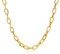 KunBead Gold Paperclip Chain Birthday Necklace Chunky Link Womens Necklace