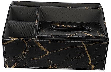 Cabilock 1 STK Desktop-aufbewahrungsbox Für Kleinigkeiten Desktop- Aus Schreibwaren-Organizer Halter Stiftebecher Für Den Schreibtisch Hölzern Büro Desktop-Regal Leder