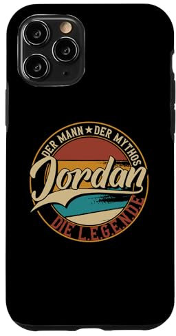 Hülle für iPhone 11 Pro Jordan Der Mann der Mythos die Legende Vornamen