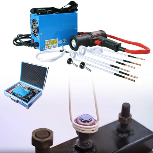 Hydravex Flammenlose Induktionsheizung, Handgehaltene 1,5-Kw-Mutternheizung, Magnetisches Induktionsheizungsset, Bolzenentferner-Werkzeug, Induktionsheizung, Bolzenentferner-Werkzeug FüR Pkw Und LKW