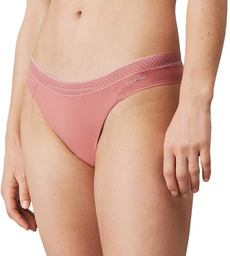 Calvin Klein Donna Perizoma Thong Intimo, Rosa (Red Grape), L