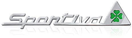HBANMK Auto Emblem Aufkleber für Alfa Romeo Giulietta Stelvio Spider GT 159 156 147, Abzeichen Logo, Buchstaben Wort Emblem-Aufkleber Auto Sticker Body Logo Abzeichen Dekoration Aufkleber Zubehör