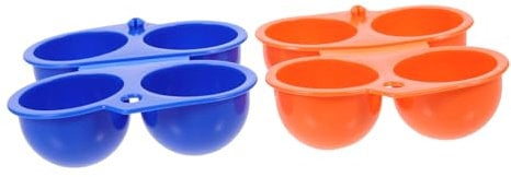 Mikikit 2stücke Tragbarer Eierbehälter Für Eier Camping Eierbox Aufbewahrungsbox Für Eier Eierlagerung Box