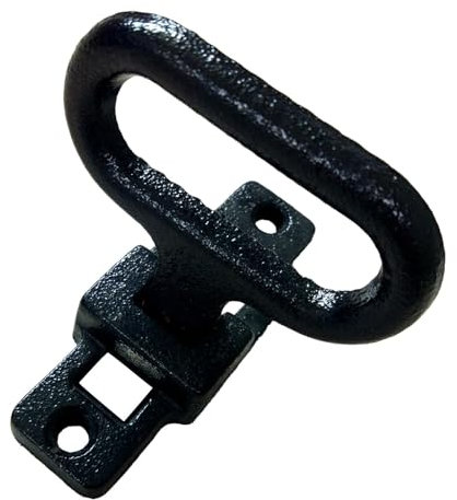 Anhänger-Klapptritte – Klappbare LKW-Trittstufe, Sicherheits-Klapptrittstufe, schwarze E-Beschichtung | Robuster Haltegriff für Nutzbetten, Mehrzweck-Haltegriff mit Stufenprofil für Busse und LKWs