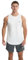 Herren Tanktop, schnell trocknende Trainingshirts, Muskel Fitness Bodybuilding Laufshirt Fitness Tanks Ärmelloser T-Shirt Weiß L
