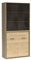 Vitrinenschrank Vitrine Highboard Sideboard Kommode Aufbewahrungsschrank Wohnzimmer Schrank in Eiche