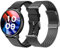 SPC Smartee Duo Classic – Smartwatch Reloj Inteligente Negro con Correa metálica Intercambiable, Pantalla AMOLED de 1.43”, Llamadas Bluetooth, 8 días batería, 100 Deportes, IP68