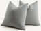Mandioo 2er Set Kissenbezug 45x45 cm Elefant Grey Chenille Kissenbezüge weich Gemütlich langlebig modern Zierkissenbezug Dekokissen Kissenhülle für Sofa Wohnzimmer Schlafzimmer
