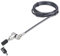StarTech.com 3-in-1 Laptopschloss 2m, Master Key Sicherheitsschloss, Noble Wedge /Nano/K-Slot Schlüssel Kabelschloss