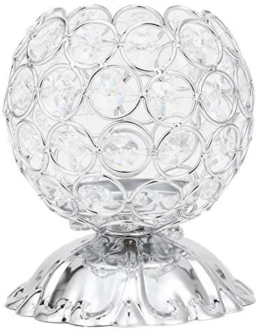 Portavelas de Cristal, Candelabro Decorativo para Centros de Mesa de Boda Adorno