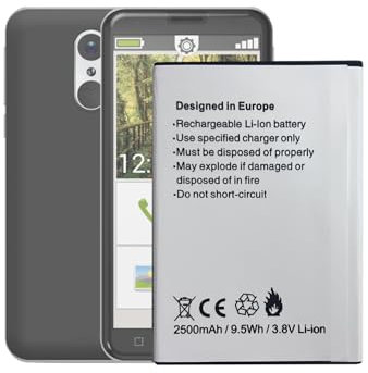 MUKUZI AKKU Compatible with Emporia Smart 3 Emporia SMART.3 (Not for Smart.3 Mini) Mobile Phones Smartphone (Replacement for AK-S3 (V1.0))