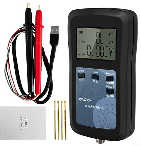 Tester interno della batteria di resistenza, misura acido/ioni di litio/polimero/ferro, tester di resistenza della batteria al litio