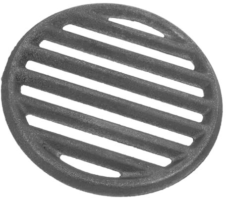 Milisten Iron Grill Grate for Outdoor Cooking Heat Distribution Bbq Accessory Versatile Grilling Mesh for Camping and Picnics Charcoal Fire Grate Replacement Part