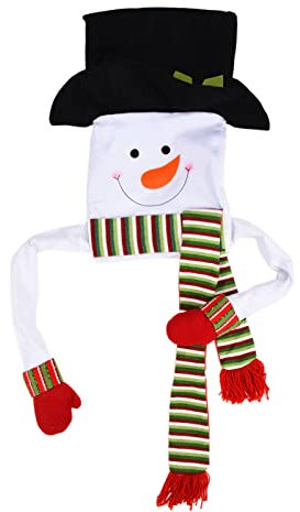 Christbaumspitze Schneemann Hugger Ornament, Fröhlicher Schneemann Hugger Sitzt auf Ihrem Baum und Schlingt Seine Langen Arme Darum, Ideal Zum Dekorieren von Häusern, Büros und