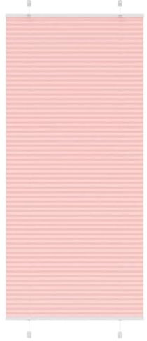 vidaXL Estor Plisado Rosa 100x200 cm Tela Ancho 99,4 cm Poliéster, Estor Plisado para Ventana, Estor Plisado para Ventana, Estor Tipo acordeón para Ventana