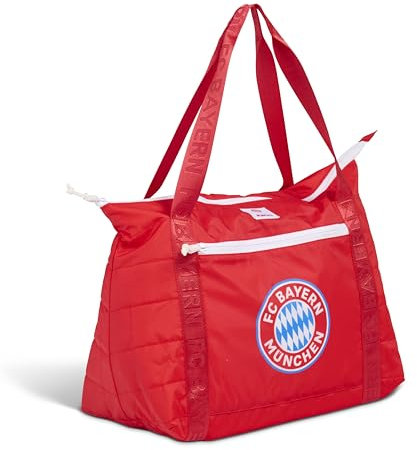 IGLOO faltbare Einkaufstasche 14 Liter - FC Bayern München - lizensierter Fanartikel - Rote Tragetasche mit Vereinslogo - Leicht und Kompakt