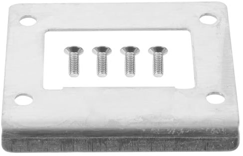 KONTONTY Single Hole Door Frame Strike Plate Extended Stainless Steel Deadbolt Cover for Door Reinforcement and Repair Kit Suitable for 55mm