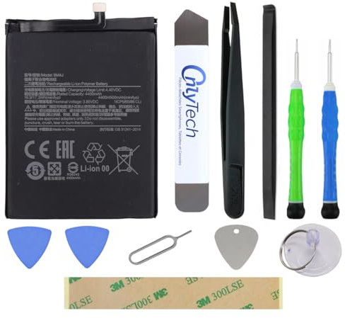 OnlyTech - Batterie Premium de Remplacement pour Le Xiaomi Redmi Note 8 Pro - 4500mAh - Qualité identique au modèle BM4J avec kit de réparation 10 Outils