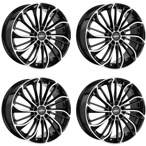 4x Oxigin Felgen 29 Oxsoul 8.0x19 ET50 5x114.3 black full polish kompatibel mit Mazda 3 6 CX-3 CX-5 CX-7 MX-5 RX-8