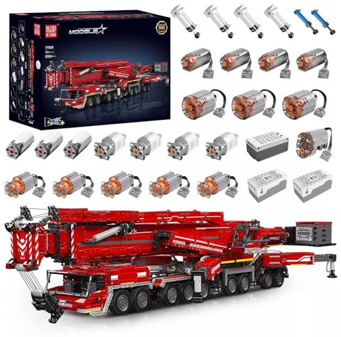 MaxiBricks 17008 RC Technik Liebherr Kranwagen Kran weiß NEU und OVP 8506 Klemmbausteine Konstruktionspsielzeug - Mould 17008