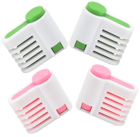 Anneome 4pcs Cake and Bread Cutter Plastic Leveler Guide for Homemade Bread Even Cutting and Slicing Making Accessories