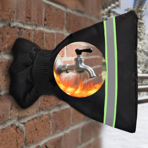 2XK-NOV Protection Thermique pour Robinet de Jardin, Lot de 1, 18×22cm | Imperméables et Antigel pour Protection Hivernale, Housse de Robinet Extérieur Isolées, épaisses pour Protéger Votre Robinet