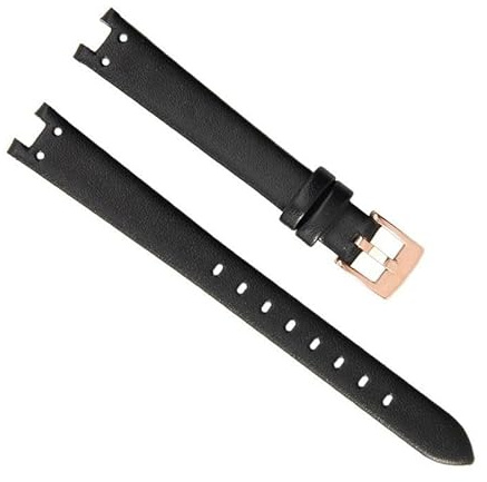 honyeuk Lederarmband für Damen von Anne Klein Ak2156/2157/2618, konkave Schnittstelle, Rindsleder(Black-Rose-K12)