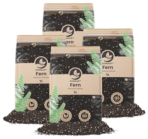 Sybotanica Farnerde 20 L, Erde für Farne & Efeu, torffrei mit Kokos