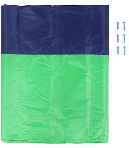 Rjrjc Garten-Markise, Dachabdeckung, Schaukeldach, leicht, langlebig, Schutz, Grün, Blau, Rot, für den Garten im Freien (Green Gray Blue Color Matching)