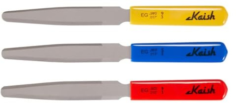 KAISH Premium Double Edge Electric Guitar Nut Slotting File 10-46 Nut String Slot Files for Medium Strings