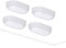 4 Stück Oktaplex Kellerleuchte LED BASE 9W 800Lm IP65 Neutralweiß 4000K Ovalleuchte Kellerlampe Deckenleuchte Weiß