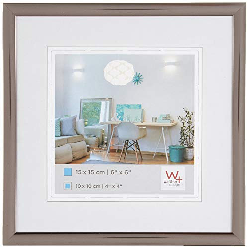 walther design Bilderrahmen stahl 15 x 15 cm New Lifestyle Kunststoffrahmen KV150D