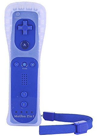 CaaWoo Telecomando per Wii/Wii U, Custodia in Silicone e Cinturino per Telecomando Wii.