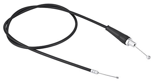 Qiilu 110 cm Gerade Kopf Gas Ölkabel Linie mit Schutzhülle für Pit Schmutz Motor Trail Bike Motocros(Swarchz M10)