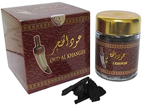 Saharashop Orientalisches Räucherwerk - Oudh Al Khanger, 50 Stäbchen à 1g, 1 Set