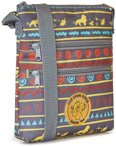 Disney Stitch Cross Body Bag for Girls Teenagers, Shoulder Bag with Adjustable Strap Women Fashion Handbag, Stitch Gifts (Lion King, 30x24x2cm)