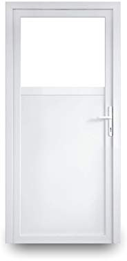 EcoLine Nebentür - Nebeneingangstür - Tür - 2-Fach, 1/3 Glas, 2/3 Füllung, außenöffnend innen weiß/außen: weiß BxH: 900 x 1900 mm DIN Links