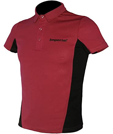 Imperial Shirt F-6 (rot/schwarz - S) | - Funktionsfaser Tischtennis Shirt | Tischtennis Trikot | Tischtennis Hemd | TT-Spezial - Schütt Tischtennis