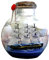 Drift Bottle Decor, barca a vela in bottiglia dei desideri Bottiglie di sughero di vetro, nave pirata in una bottiglia kit artigianato nautico decorazioni per la casa regali artigianato