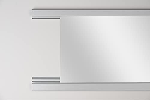 Spiegelmontage Profil Aluminium Befestigung für Spiegel Wandspiegel Spiegelwände bis 6 mm Stärke (100)