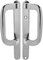 Chrome Trojan Sliding Patio Door Handle Non Locking Dummy Set 154mm Fixing Fully Reversible Patio P Handle