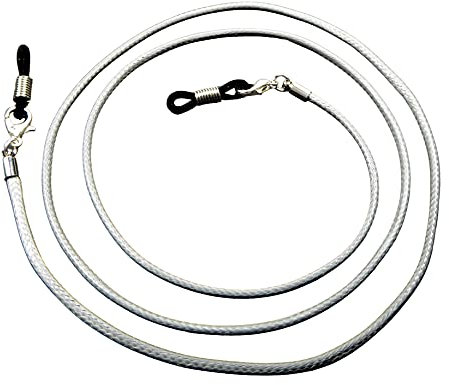 Hawhy Brillenband aus starkem Material in vielen modischen Farben für alle Arten von Brillen geeignet,mit extra Anti Rutsch Öse die hält (Hellgrau)